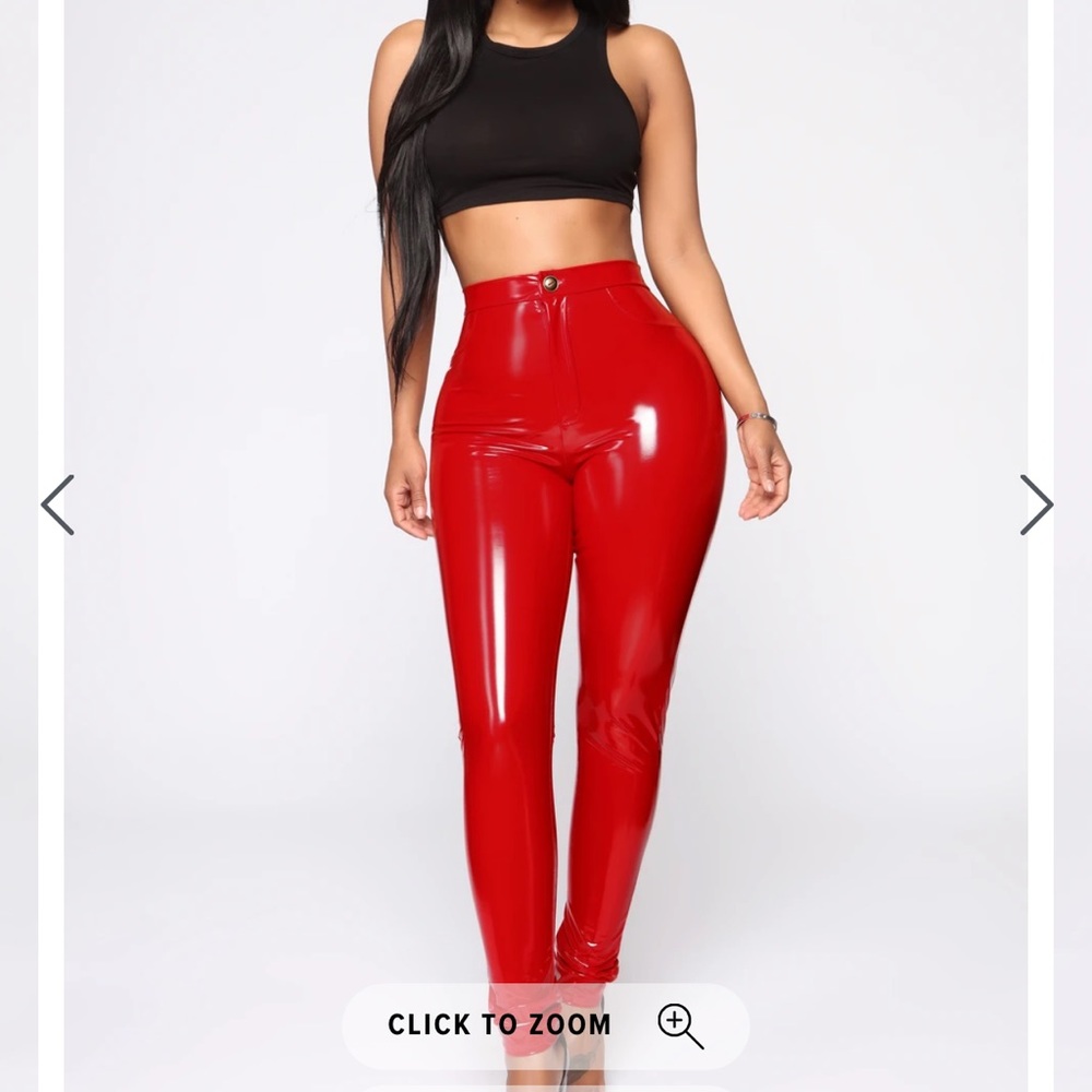Red Latex Pant